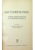 Breviarium fidei Wybór doktrynalnych wypowiedzi Kościoła