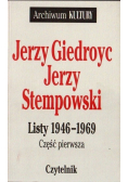 Giedroyc Mieroszewski Listy 1949 - 1956 Część 1