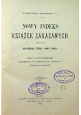 Nowy indeks książek zakazanych 1903 r.