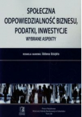 Społeczna odpowiedzialność biznesu podatki inwestycje