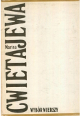 Cwietajewa Wybór wierszy