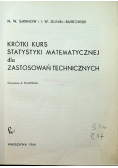 Krótki kurs statystyki matematycznej dla zastosowań technicznych
