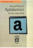 Ajdukiewicz Teoria znaczenia