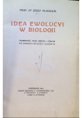 Idea ewolucyi w biologii 1910 r.