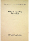 Księga sądowa wsi Wary