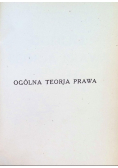 Ogólna teorja prawa 1922 r.
