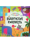 Egzotyczne zwierzęta. Kolorowe rozkładanki