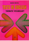 Tests in english Thematic vocabulary