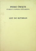 Pismo Święte Listy do Rzymian