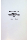 Witkiewicz Listy do żony 1928 - 1931