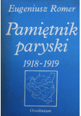 Pamiętnik paryski 1918 - 1919