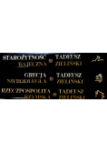 Rzeczpospolita Rzymska / Grecja Niepodległa / Starożytność bajeczna