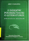 Z dziejów polskiej nauki o literaturze 12 rozpraw