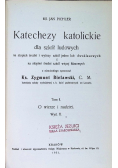 Katechezy katolickie dla szkół ludowych, Tom I, 1931 r.