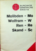 Surowce mineralne świata Molibden Mo Wolfram W Ren Re Skand Sc