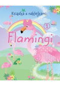 Książka z naklejkami. Flamingi
