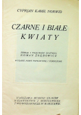 Czarne i białe kwiaty, 1922 r.