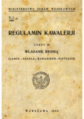 Regulamin kawalerii. Władanie bronią