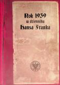 Rok 1939 w dzienniku Hansa Franka