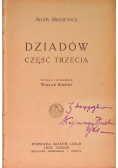 Dziadów część trzecia, 1920 r.
