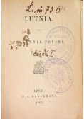 Lutnia piosennik Polski 1863 r.