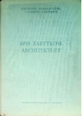 Spis zabytków architektury i budownictwa