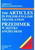 The articles in polish english translation. Przedimek w języku angielskim