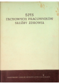 Spis fachowych pracowników służby zdrowia