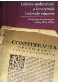 Lokalne społeczności a konstytucje i uchwały sejmowe