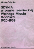 Gdynia w prasie niemieckiej Wolnego Miasta Gdańska 1920 - 1939
