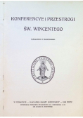 Konferencye i przestrogi Św. Wincentego 1909 r.