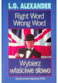 Right Word Wrong Word Wybierz właściwe słowo