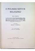 O Polskiej sztuce religijnej 1932 r.