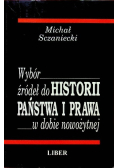 Wybór źródeł do historii Państwa i prawa w dobie nowożytnej