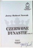 Czerwone dynastie Tom II Autograf autora