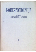 Korespondencja  Stalin Churchill  Attlee Tom I