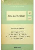 Mennictwo Aleksandryjskie w okresie cesarstwa Rzymskiego