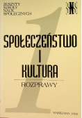Społeczeństwo i kultura - rozprawy
