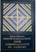 Odpowiedzialność osób zobowiązanych do nadzoru