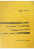 Przedmiot i metody filmoznawstawa