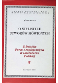 O stylistyce utworów mówionych