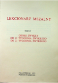 Lekcjonarz Mszalny Tom IV