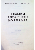 Realizm ludzkiego poznania