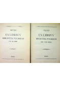 Ex Librisy Bibliotek polskich Tom 1 i 2