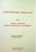 Lekcjonarz Mszalny Tom I