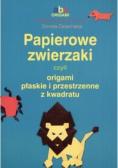 Papierowe zwierzaki czyli origami płaskie i przestrzenne z kwadratu