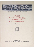 Praca pisarza księgarza i bibliotekarza w starożytności