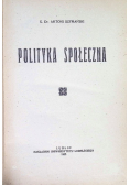 Polityka społeczna, 1925 r.