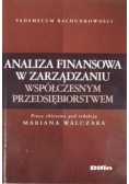 Analiza finansowa w zarządzaniu współczesnym przedsiębiorstwem
