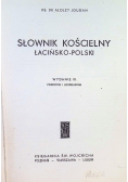 Słownik kościelny łacińsko - polski